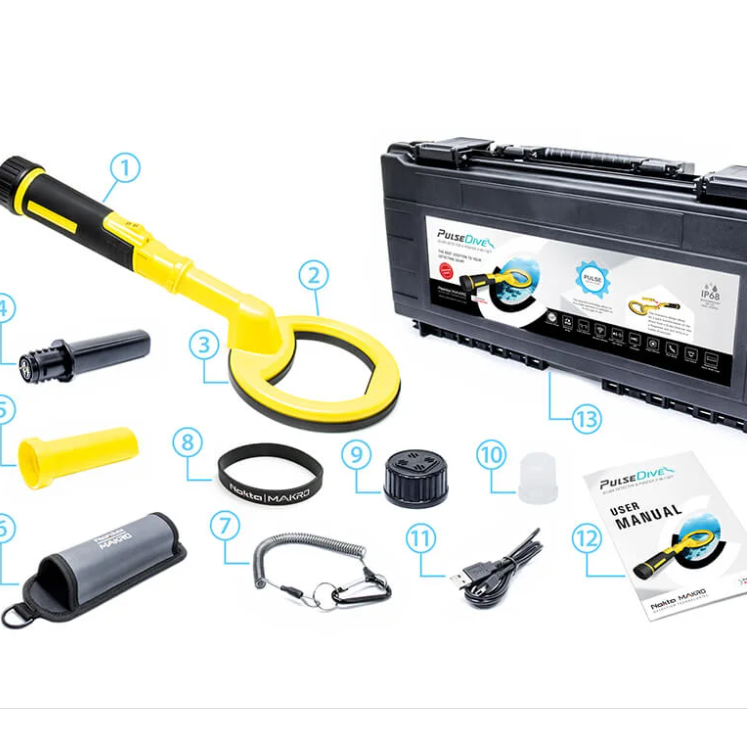 Nokta PulseDive Scuba Dedektörü 2’si 1 Arada Set