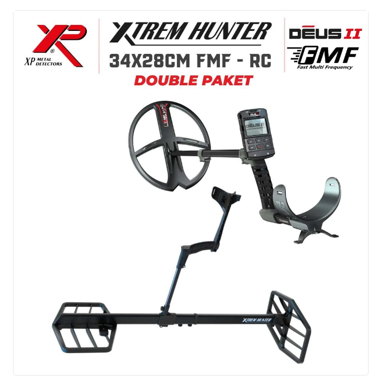 XP Xtrem Hunter Dedektör - DOUBLE PAKET ( KULAKLIKSIZ ) 34X28FMF-RC-DOUBLE