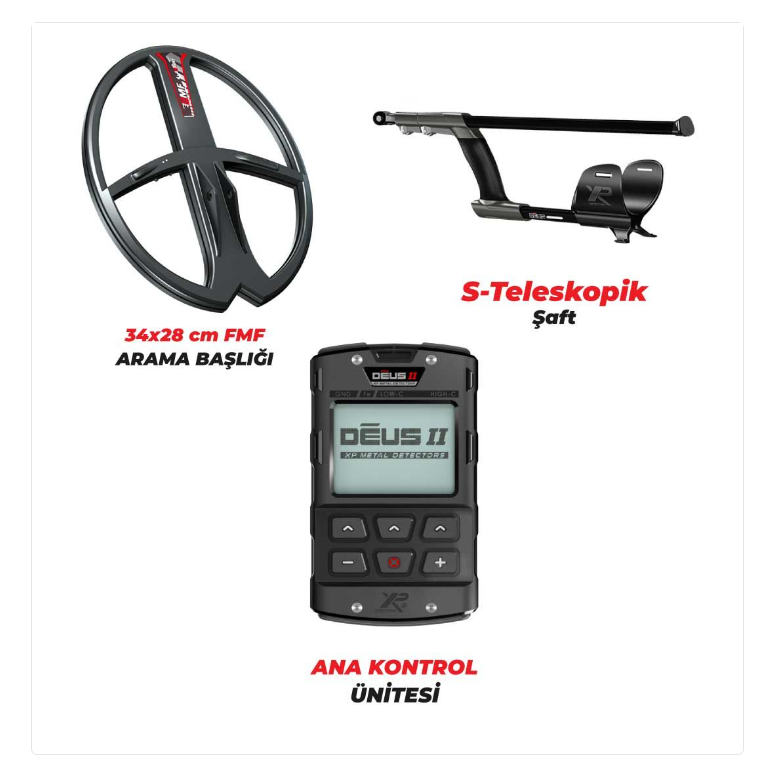 XP Xtrem Hunter Dedektör - DOUBLE PAKET ( KULAKLIKSIZ ) 34X28FMF-RC-DOUBLE