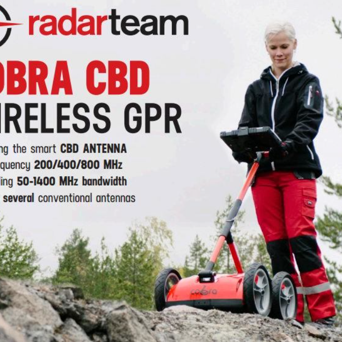 Radar Team Cobra Wireless GPR Yer Altı Görüntüleme sistemi